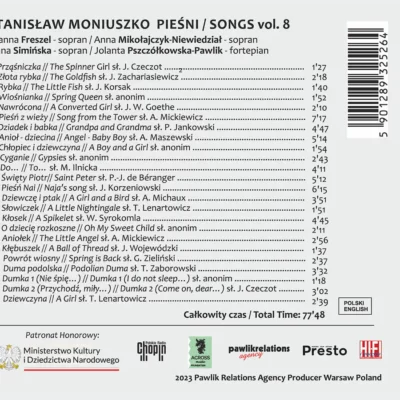 Moniuszko - Pieśni vol 8_b_w